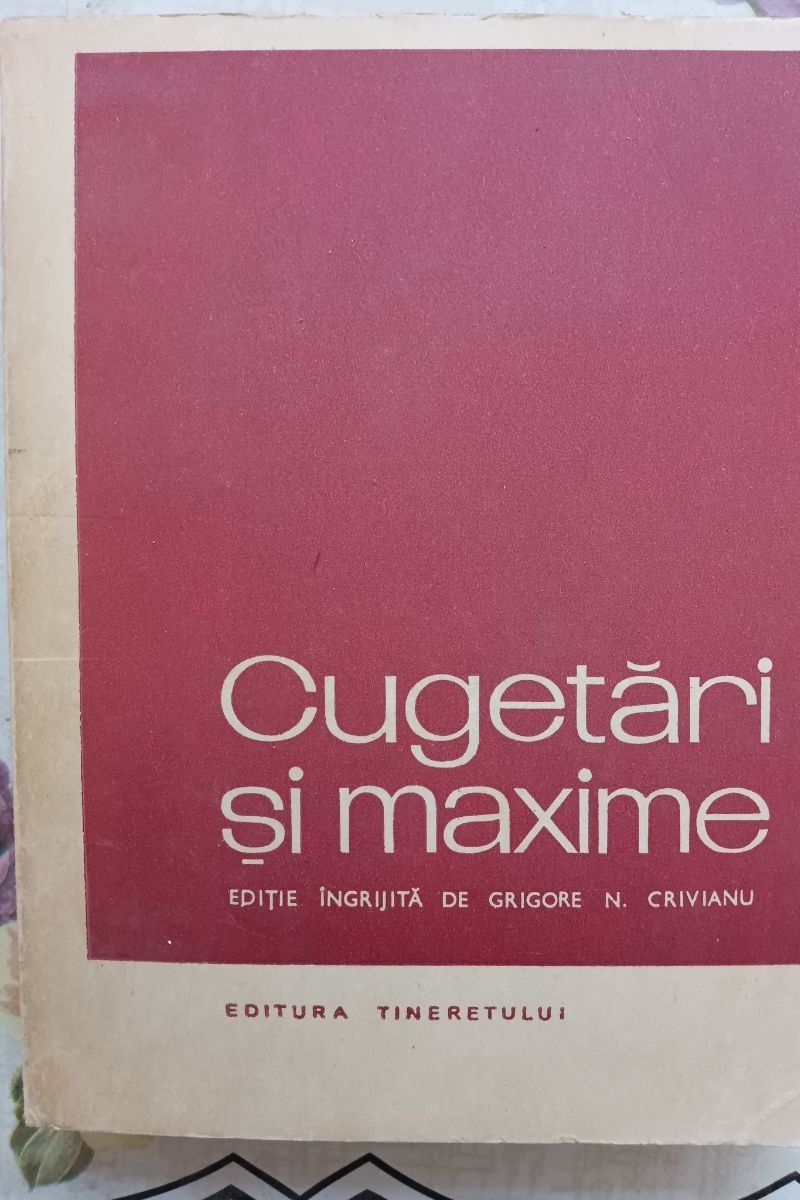 Cugetări și maxime