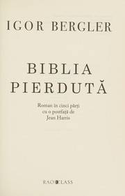 Biblia pierdută
