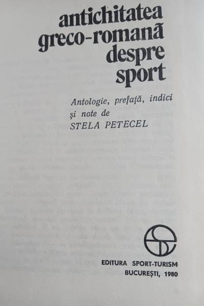 antichitatea greco-romană despre sport